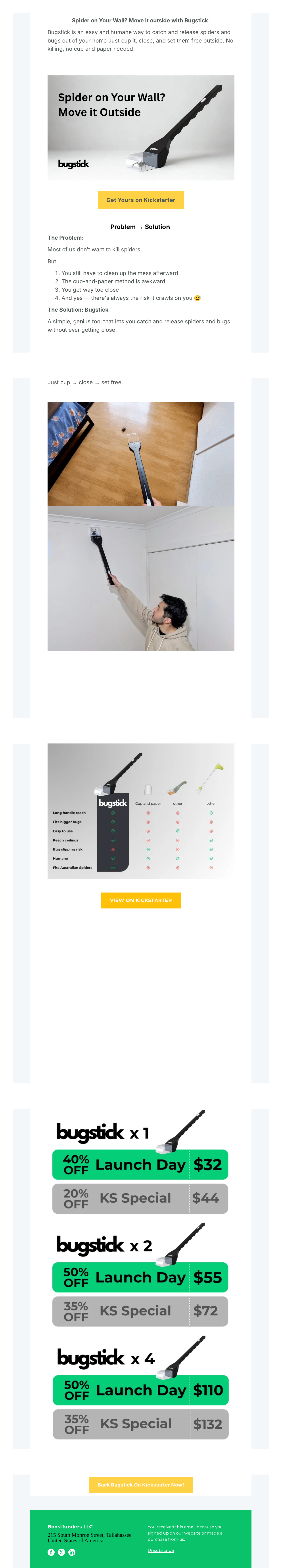 Sample newsletter campaign feature layout